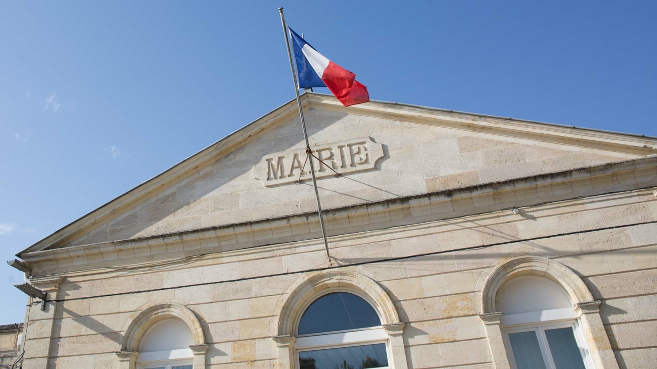 The Town Hall of mairie in french means cityhall